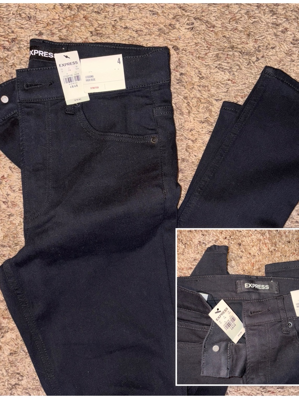 Express Women's Slim Black Stretch Jeans - Picture 1 of 1